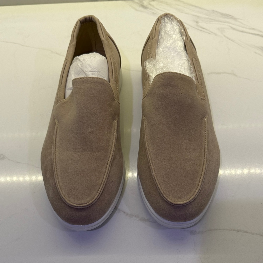 Men's Tan Slip-On Loafers